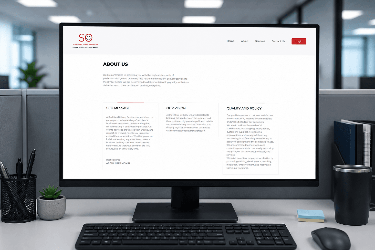 Somiles Delivery, About Somiles — courier operations and service scope.