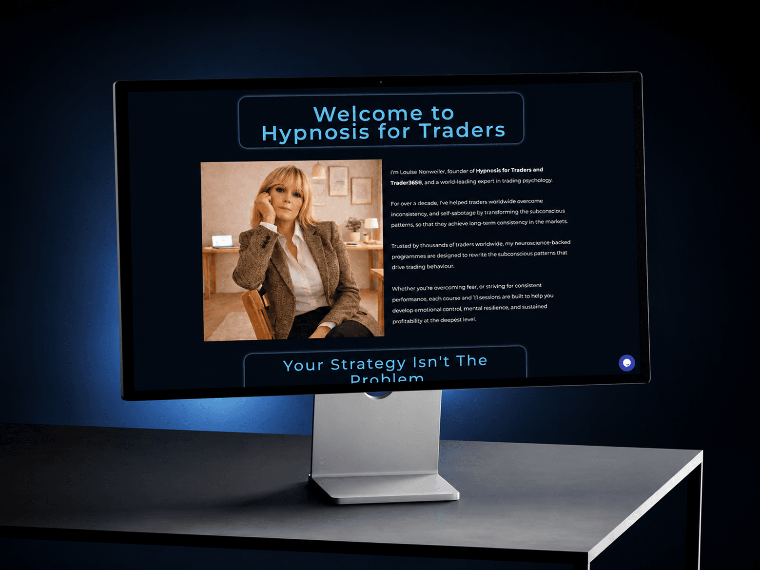 Hypnosis For Traders, About the founder — Louise Nonweiler, award credentials.