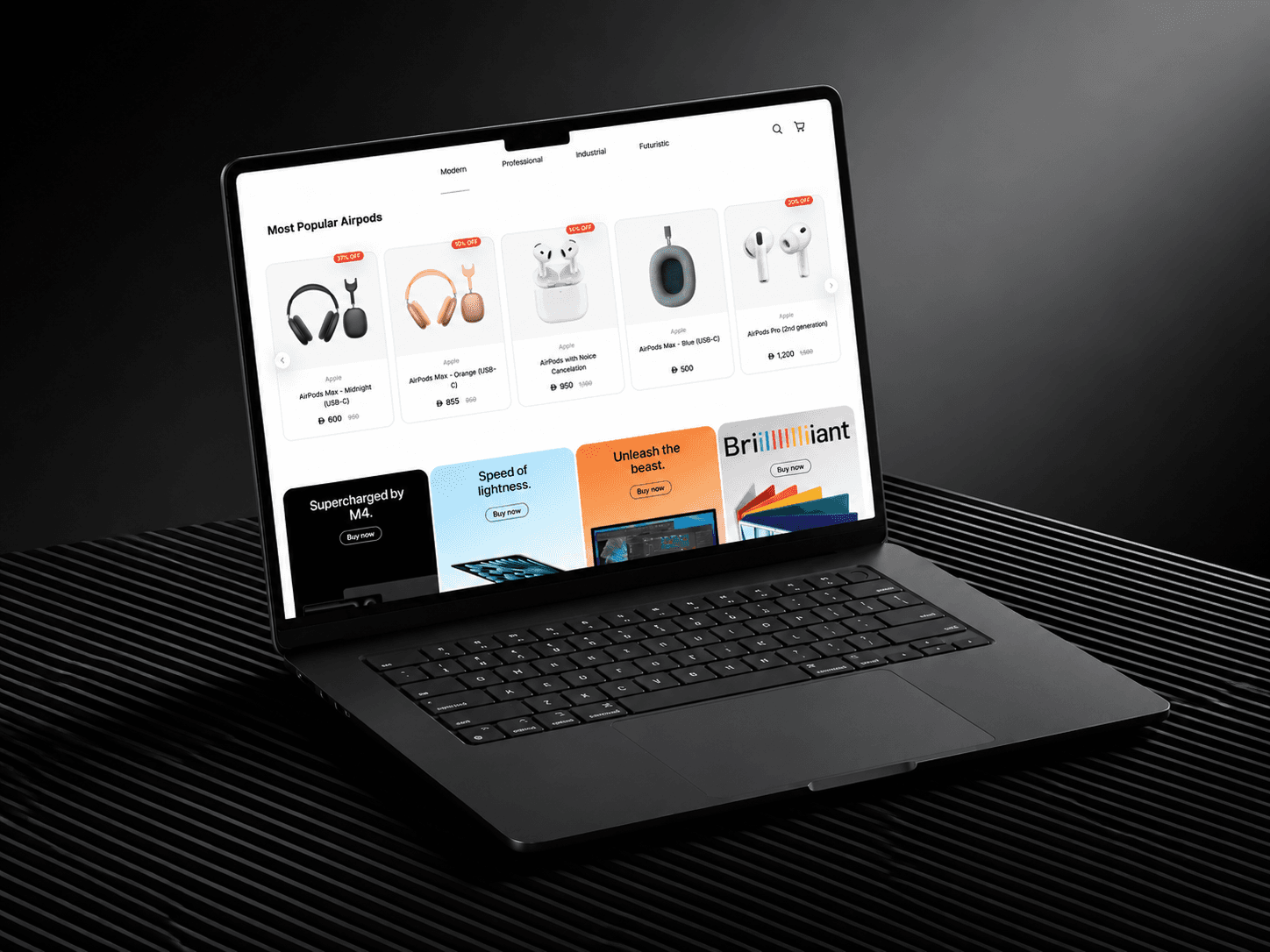 Cell Arena, Storefront home — Apple-style category IA, EN/AR toggle.