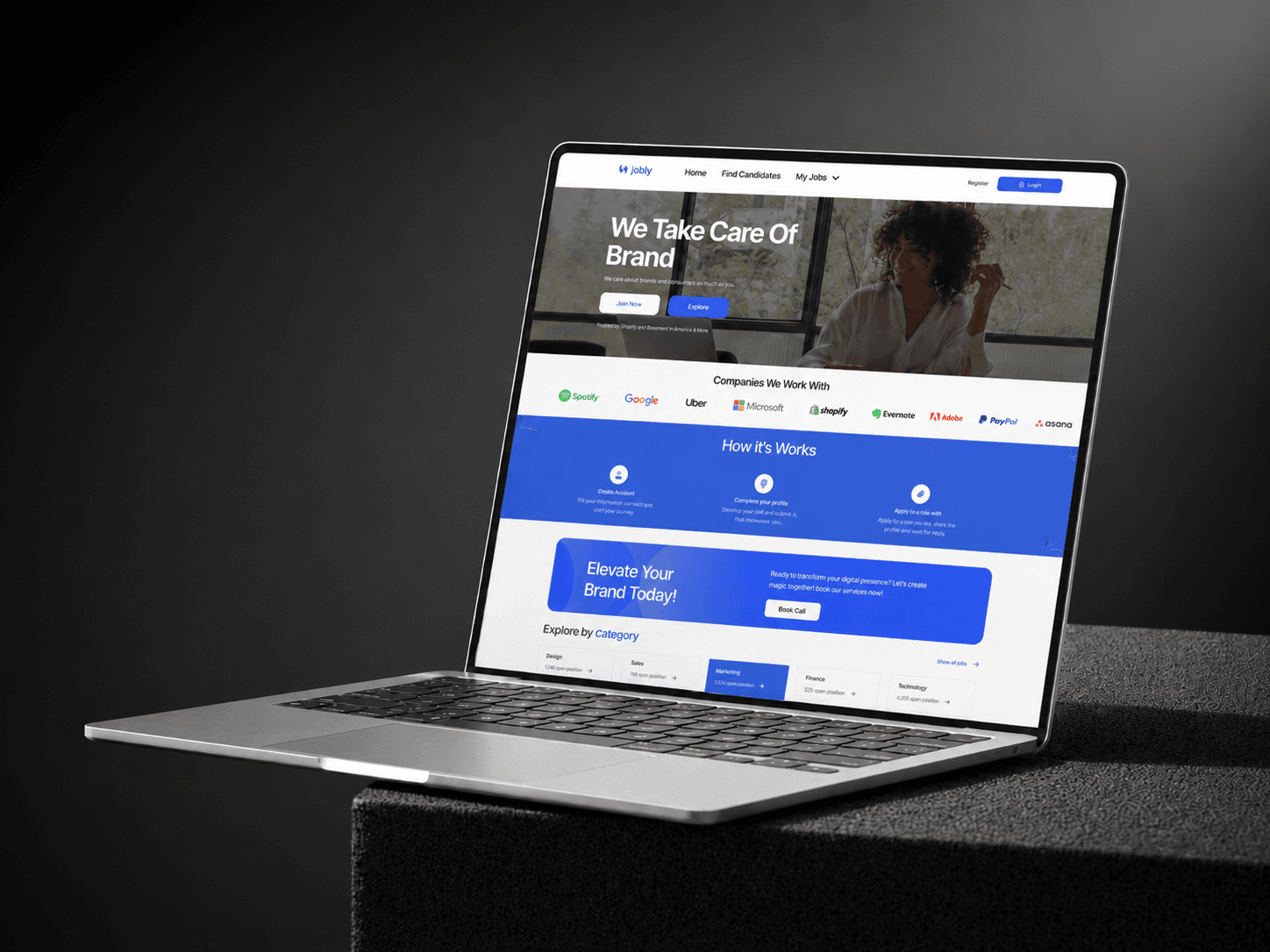 Jobly, Worker home — today's available shifts.