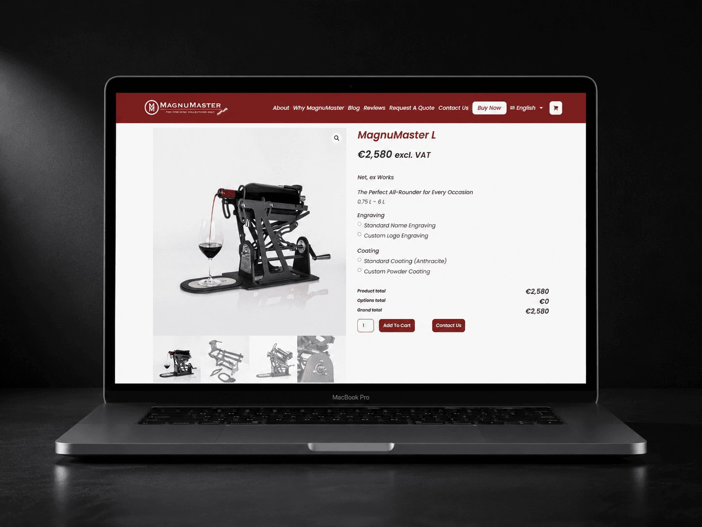 MagnuMaster, A premium ecommerce build for MagnuMaster, combining product storytelling, WooCommerce checkout, quote capture and analytics tracking.